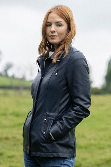 Leather sale fatigue jacket