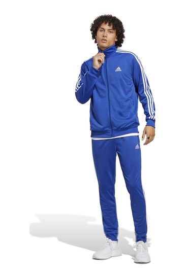 adidas Blue Sportswear Basic 3-stripes Tricot Tracksuit