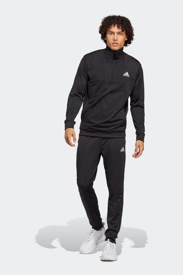 adidas Black Sportswear Small Logo Tricot Tracksuit