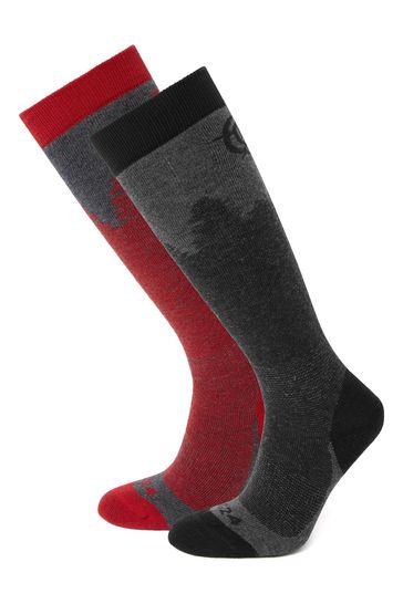 Tog 24 Black Aprica Ski Socks 2 Pack