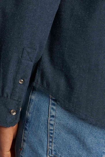 Buy Tog 24 Mens Dark Blue Marl Markham Flannel Shirt from Next Turkey