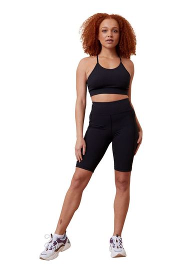 Active People Womens Black Cycle Shorts