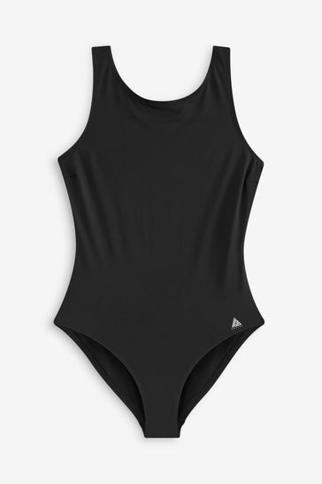 Buy Black Essential High Neck Swimsuit from Next Hungary
