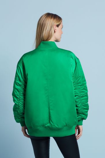 Buy Green Longline Bomber Jacket from Next Netherlands