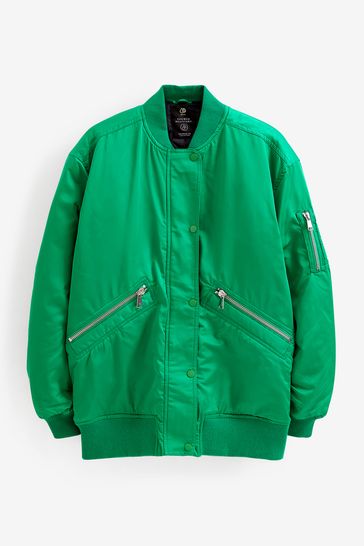 Gap longline hotsell bomber jacket