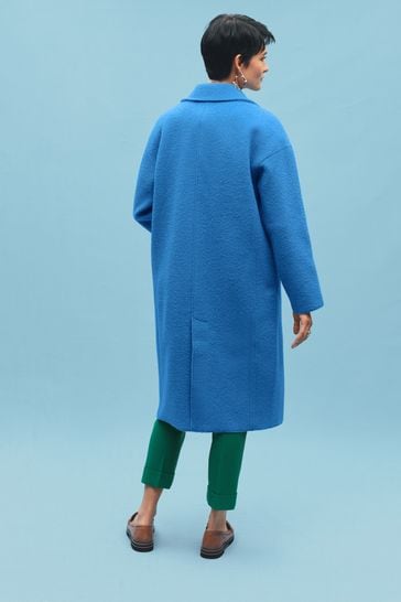 Boucle coat blue discount