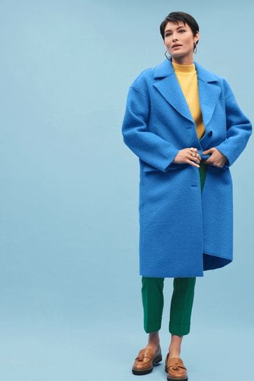 Light blue 2024 boucle coat