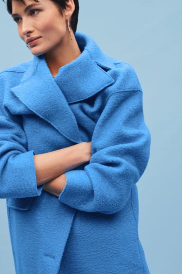 Next boucle coat deals