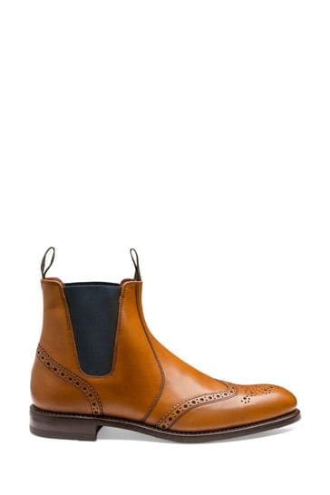 Loake Hoskins Calf Leather Brogue Dealer Boots