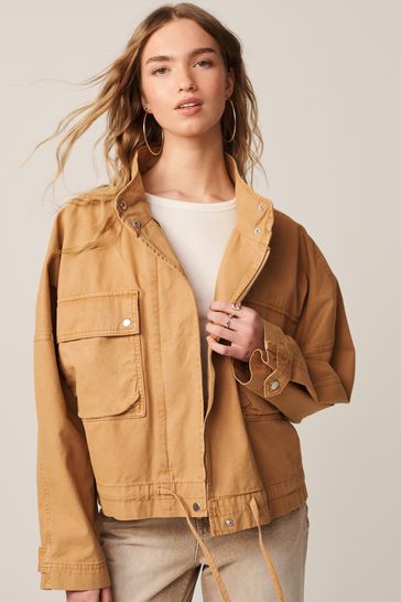Funnel neck sales utility jacket