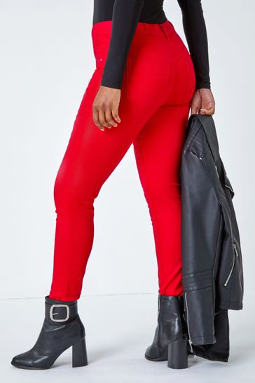 Red jeggings next 2025