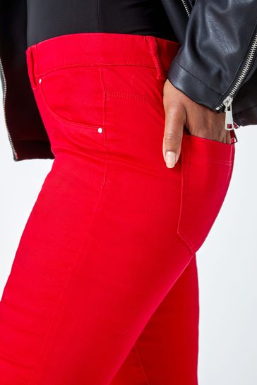 Red jeggings sale next