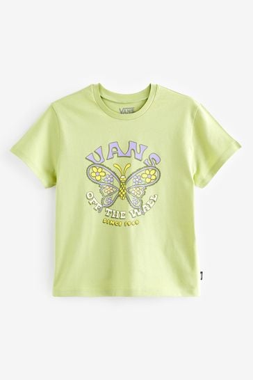 Vans Girls Green Paisley Fly Crew T-Shirt