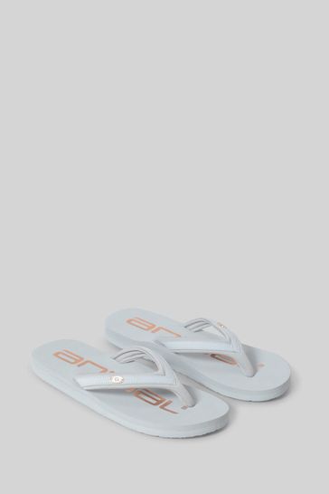 Women's gray flip flops sales
