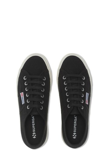 Buy Superga 2740 Platform Black Trainers from Next Luxembourg