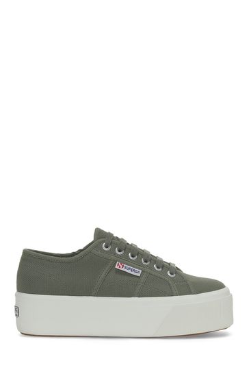 Superga Grey green 2790-Cotw Linea Up And Down Trainers