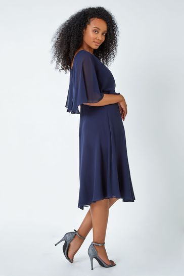 Petite cape dress clearance