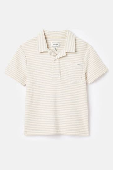 Joules Otto Neutral Towelling Polo Shirt