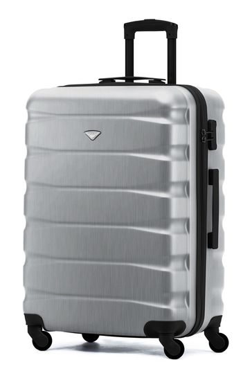 Flight Knight Aluminium Medium Hardcase Lightweight Check In Suitcase With 4 Wheels