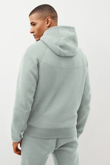 White and hotsell green tech fleece