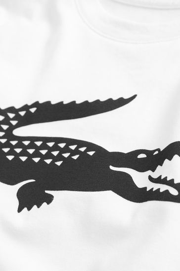 Lacoste hotsell logo white