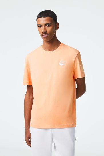 Lacoste Orange Embriodered Logo T-Shirt
