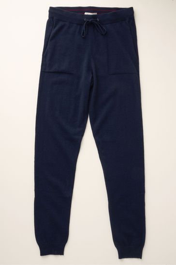 Navy cashmere joggers sales