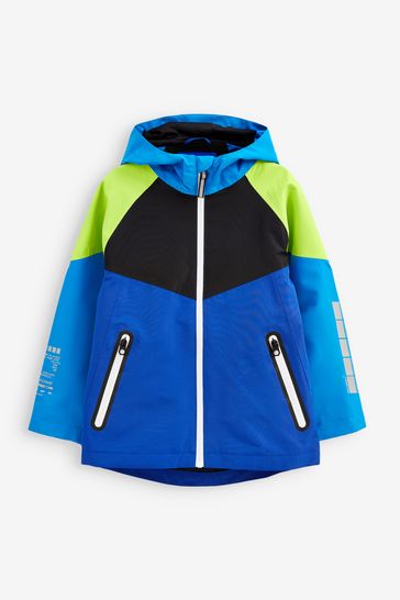 Blue/Green Waterproof Jacket (3-16yrs)