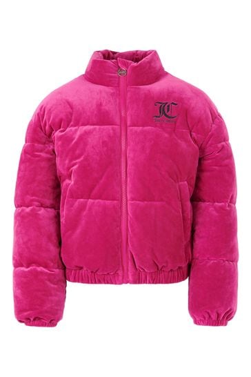 Juicy Couture Velour Puffer Jacket