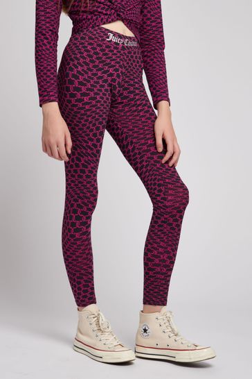 Buy Juicy Couture Pink Warped Leggings from Next USA