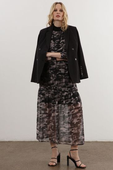 Sheer skirt with lining discount