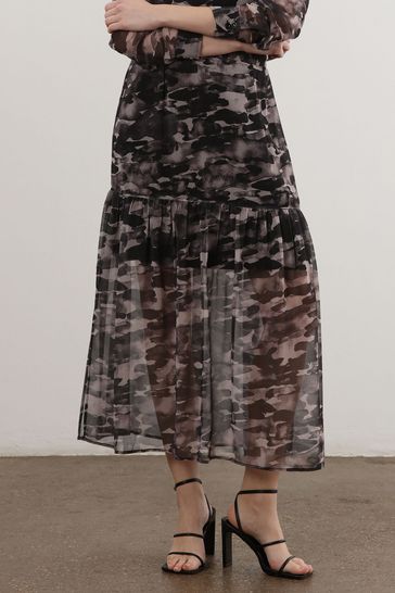 Religion floral maxi skirt outlet