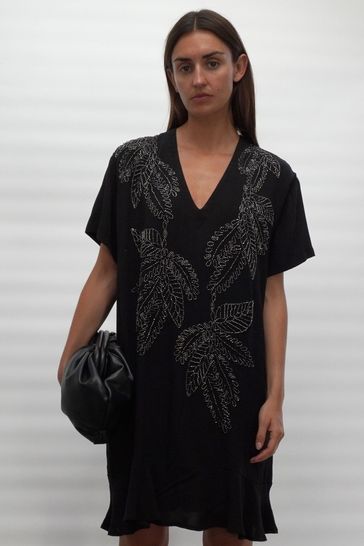 Crepe tunic dress shop