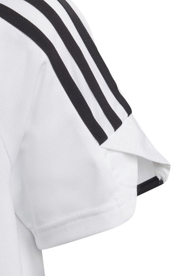Adidas white collar shirt online