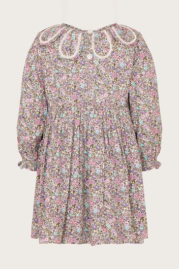 Petal collar top dress