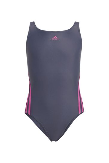 adidas Blue 3S Swimsuit