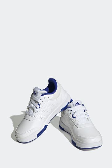 Adidas white blue sneakers store