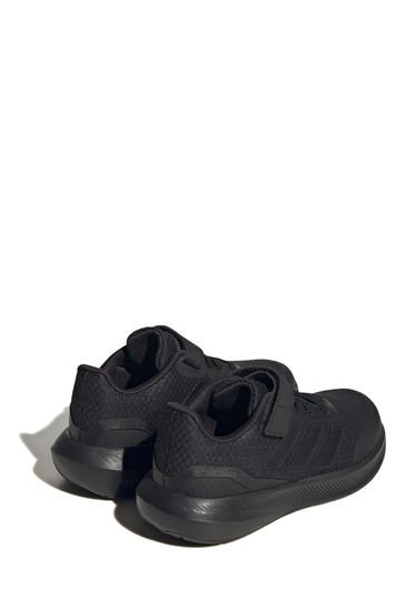 adidas Black Sportswear Kids Runfalcon 3.0 Elastic Lace Top Strap Trainers