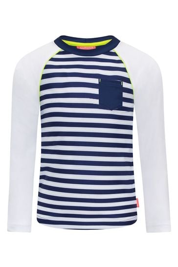 Sunuva Blue Stripe Long Sleeved Rash Vest