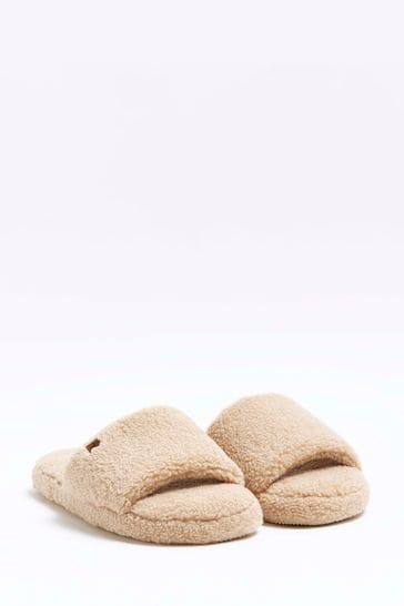 River island slider slippers hot sale