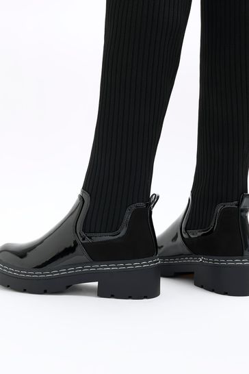 Buy River Island Wide Fit Knit High Leg Boots bei Next Deutschland