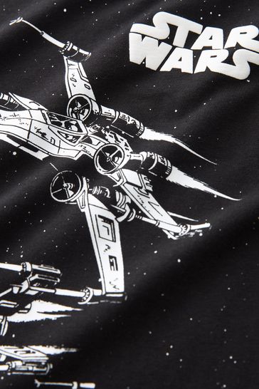 Black Licensed Star Wars 100 Cotton T Shirt 3 16yrs