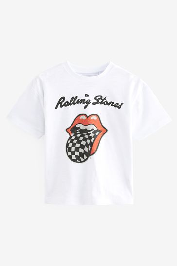 White Licensed Rolling Stones T-Shirt (3-16yrs)