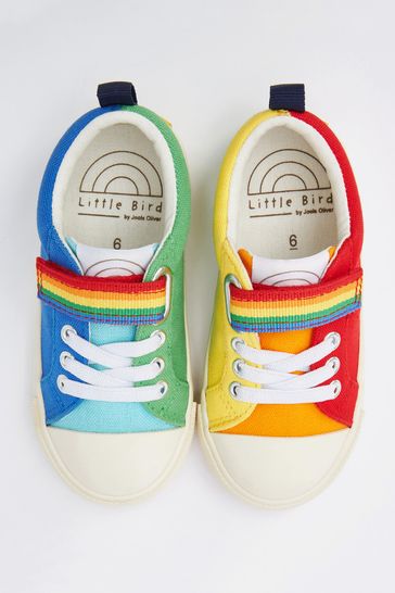 Buy Little Bird by Jools Oliver Multi Younger Multi Canvas Low Tops Trainers from Next Luxembourg