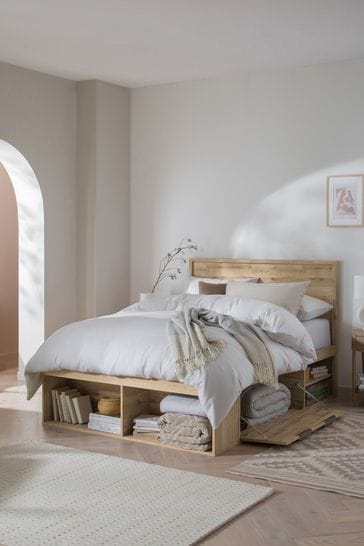 Wilkes wooden shop storage bed frame