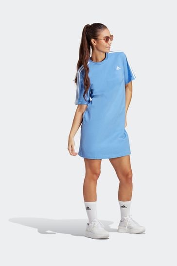 Buy adidas 100 Cotton Sportswear Essentials 3 Stripes Single Jersey Boyfriend T Shirt Dress from Next Bahrain