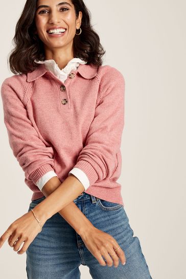 Joules top pink jumper