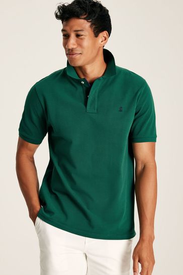 Joules Woody Dark Green Regular Fit Cotton Polo Shirt