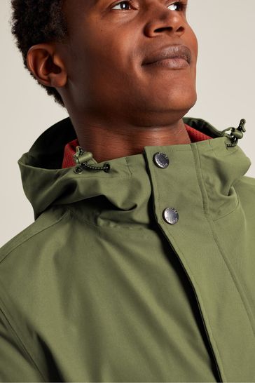 Buy Joules Green Wayland Mid Length Raincoat from Next Ireland