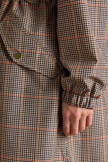 Joules on sale tartan raincoat